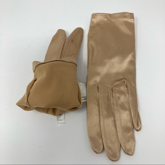 Vintage Simpson’s gold satin gloves size 7 - Picture 4 of 8